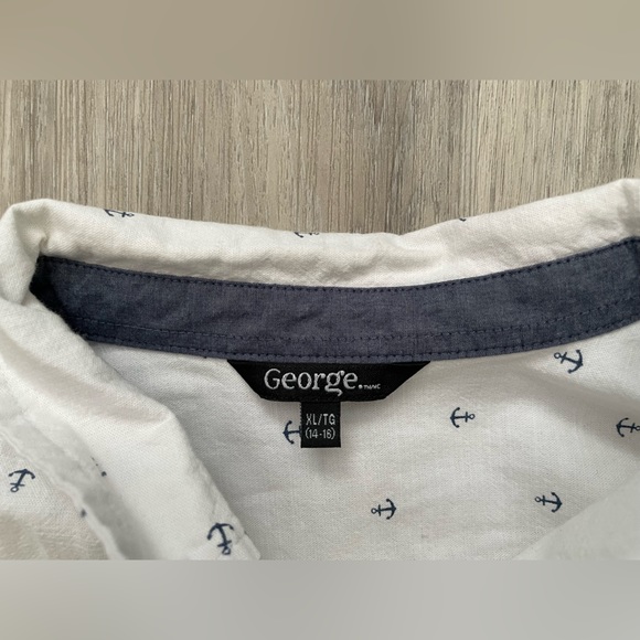 Boys printed button down shirt - Picture 3 of 6